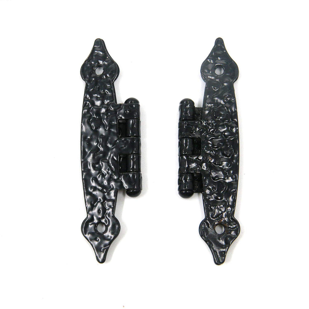 Cabinet H-Hinges, Black, 3.46"×1.38", 4pcs