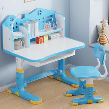 Kids Desk and Chair Set, Height Adjustable Kids Desk