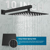Rainfall Bathroom Shower System Rain Shower Head and Handle Set Wall Mounted Shower Complete Combo Solid Brass