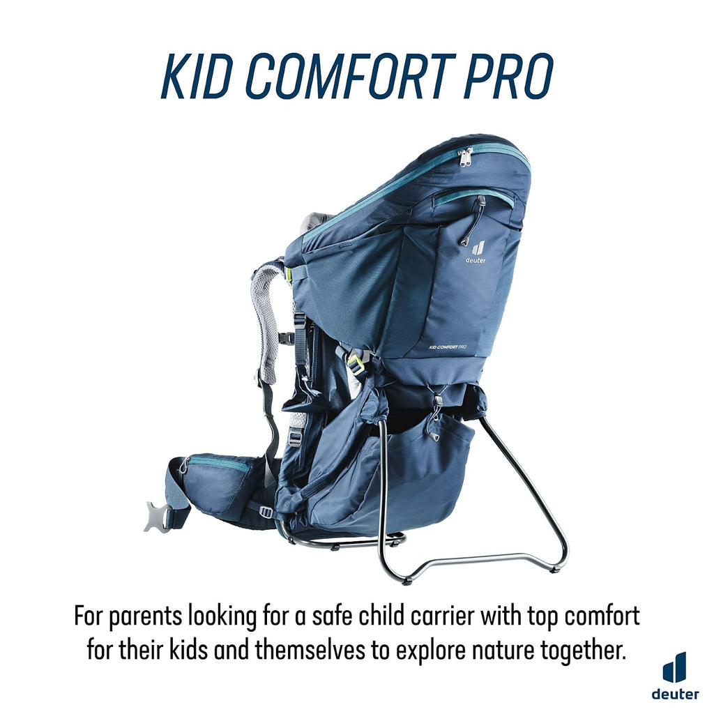 Kid Comfort Pro Child Carrier Backpack for Travel & Hiking with Toddlers - Midnight
