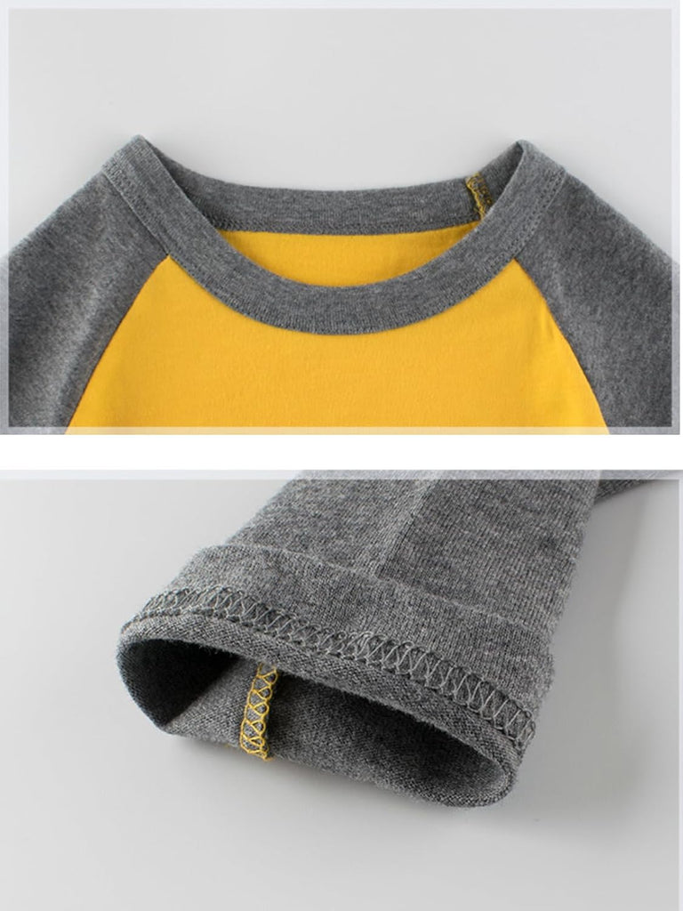 Toddler Boys Long Sleeve T-Shirts Kids Basic Cotton Tee Shirts