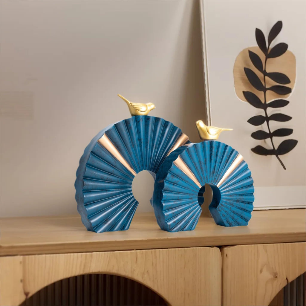 Minimalist Round Statue Above Cabinet Decor Kitchen, Modern Decorative Sculpture Home Decorations Coffee Table