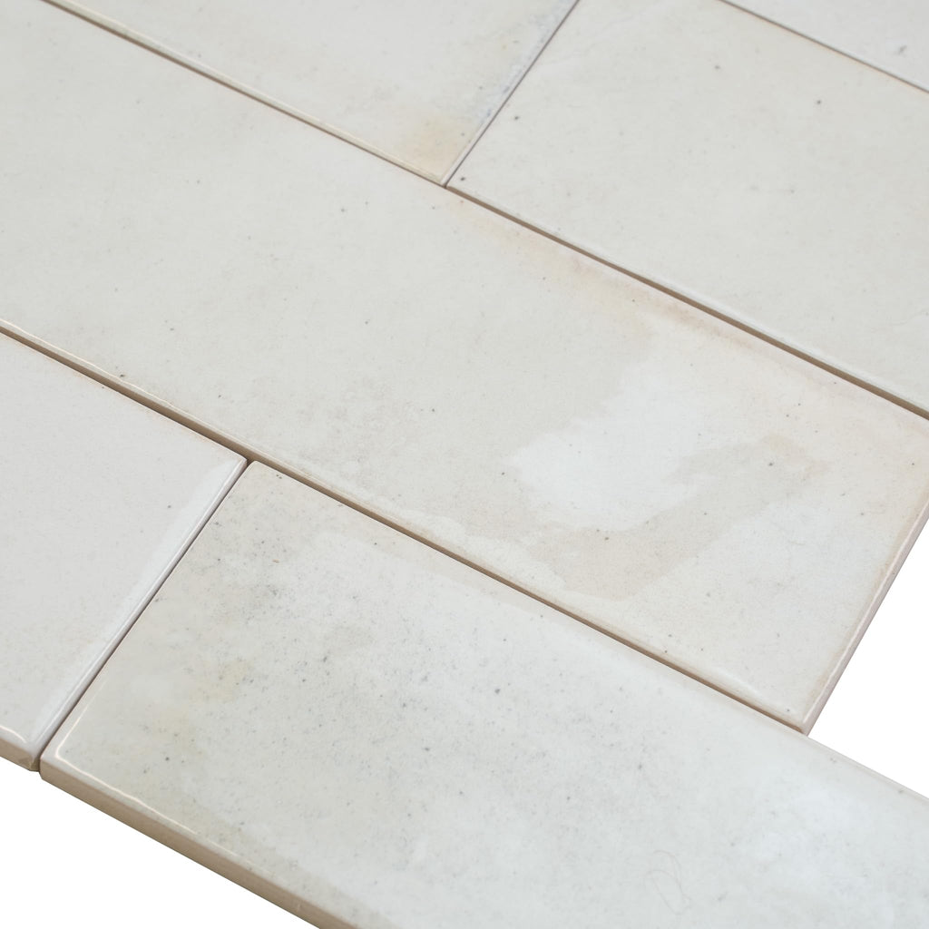 Subway Ceramic Tile White 2.58x7.9 Glossy 5.38 sq ft/case 38-Pack