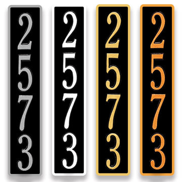 Metal Address Plaque, Number Signs Wall, Street Name Sign, Modern House Numbers, Mailbox