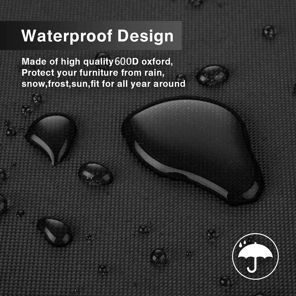 Patio Furniture Covers 88" L x 40" W x 30" H Waterproof Outdoor 600D Patio Table Covers Rectangle Couch Cover