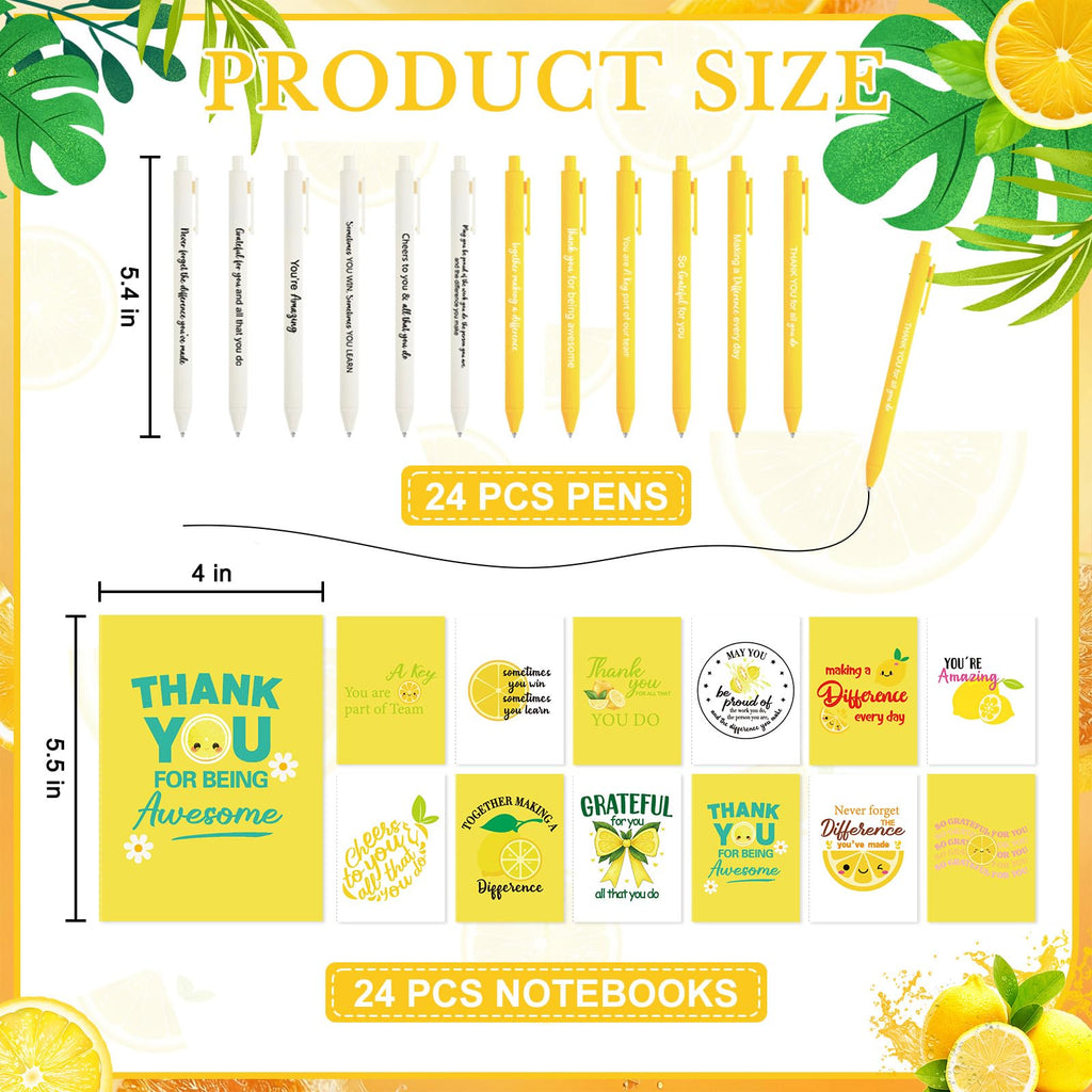 72 Pcs Thank You Gifts Bulk Employee Lemon Appreciation Gifts