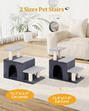 3-in-1 Pet Stairs for Cats, Dog Steps for Small Doggie Rabbits, 6.29''Depth Cat Stairs