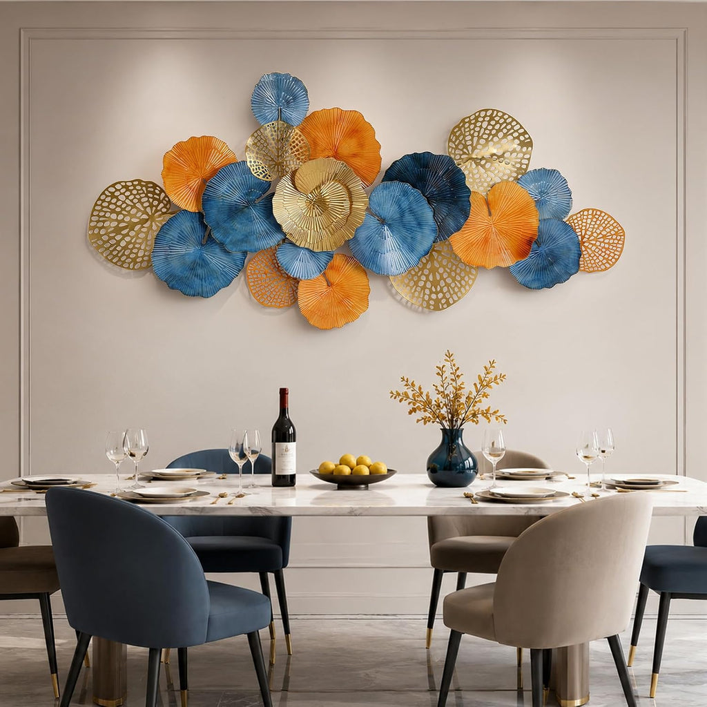 Modern 3D Large Metal Wall Art Bedroom Entryway Decoration