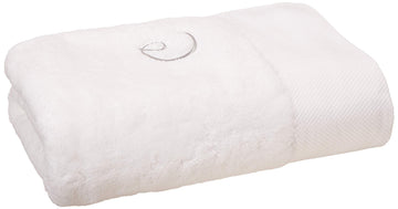 1000 Gram Egyptian Cotton Oversize 63 x 31 Bath Towel, 1 Piece, Logo White