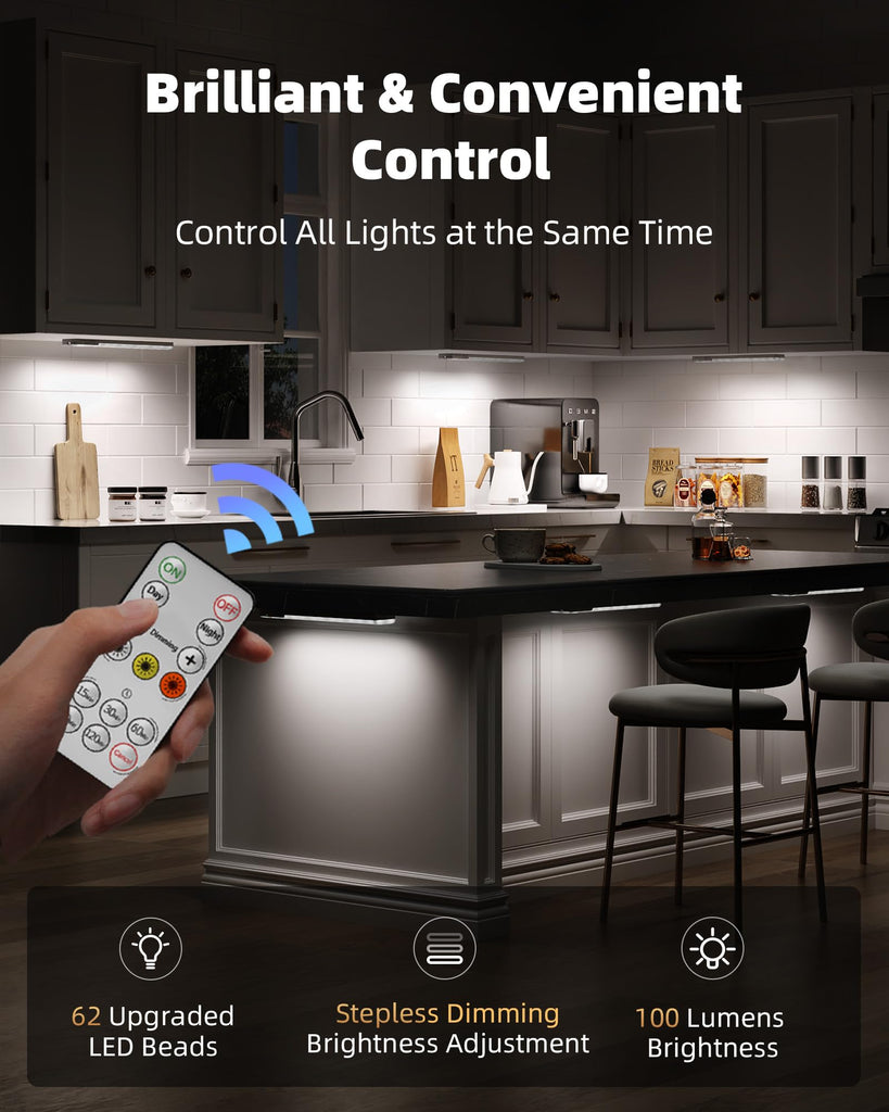 Under Cabinet Lighting with Charging Station, Motion Sensor Lights