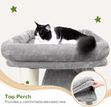 Heavy Duty Cat Tree, 70 inch Sturdy Cat Tree for Indoor Cats Extra Large Cat Tower with Scratching Post, Hammock