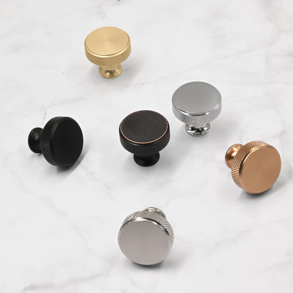10 Pack Champagne Bronze Kitchen Cabinet Knobs Knurled Dresser Knobs Drawer Pulls Cabinet Hardware Aluminum Knob
