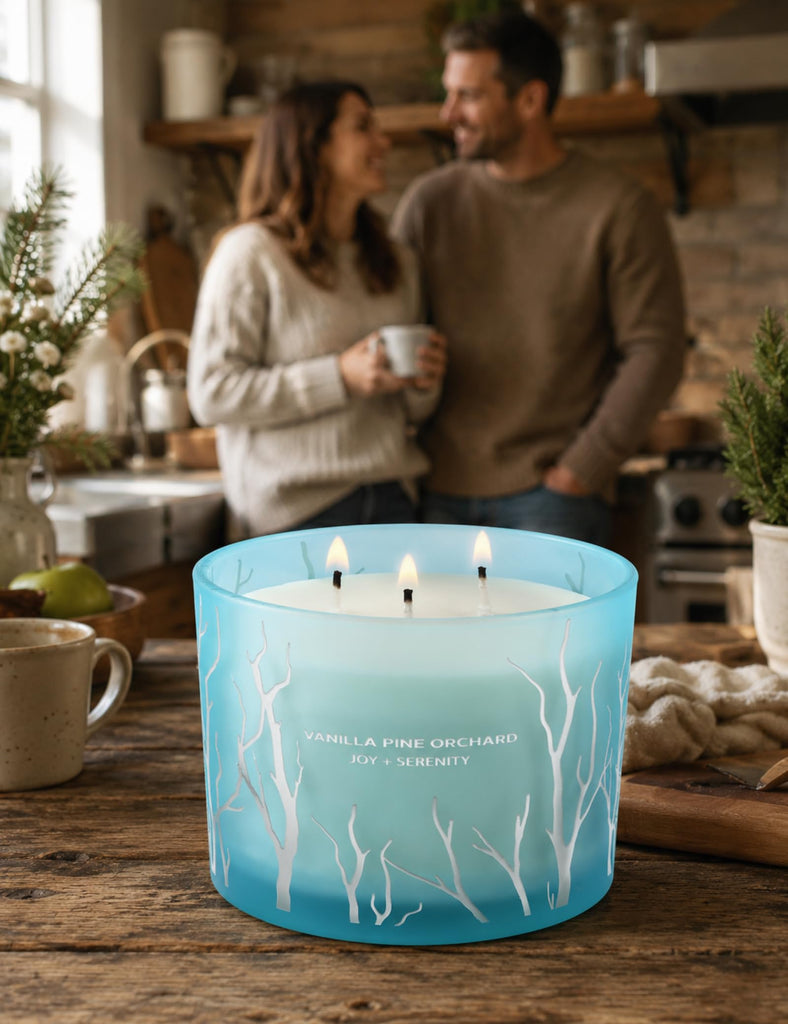 Vanilla Pine Orchard, Large 3-Wick Soy Scented Candle, 14.5 Oz