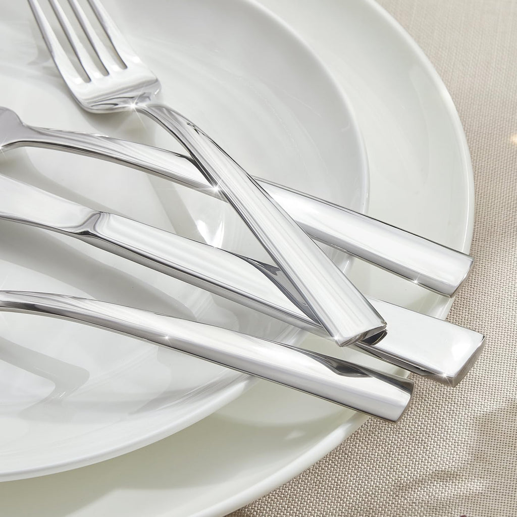 Silverware Set for 6, 30 Piece 18/10 Stainless Steel Flatware Set, Mirror Polished Cutlery Set with Knives Forks