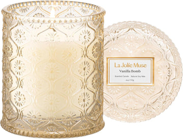 Vanilla Zest Scented Candles, Natural Soy, 40 Hrs - Set of 6