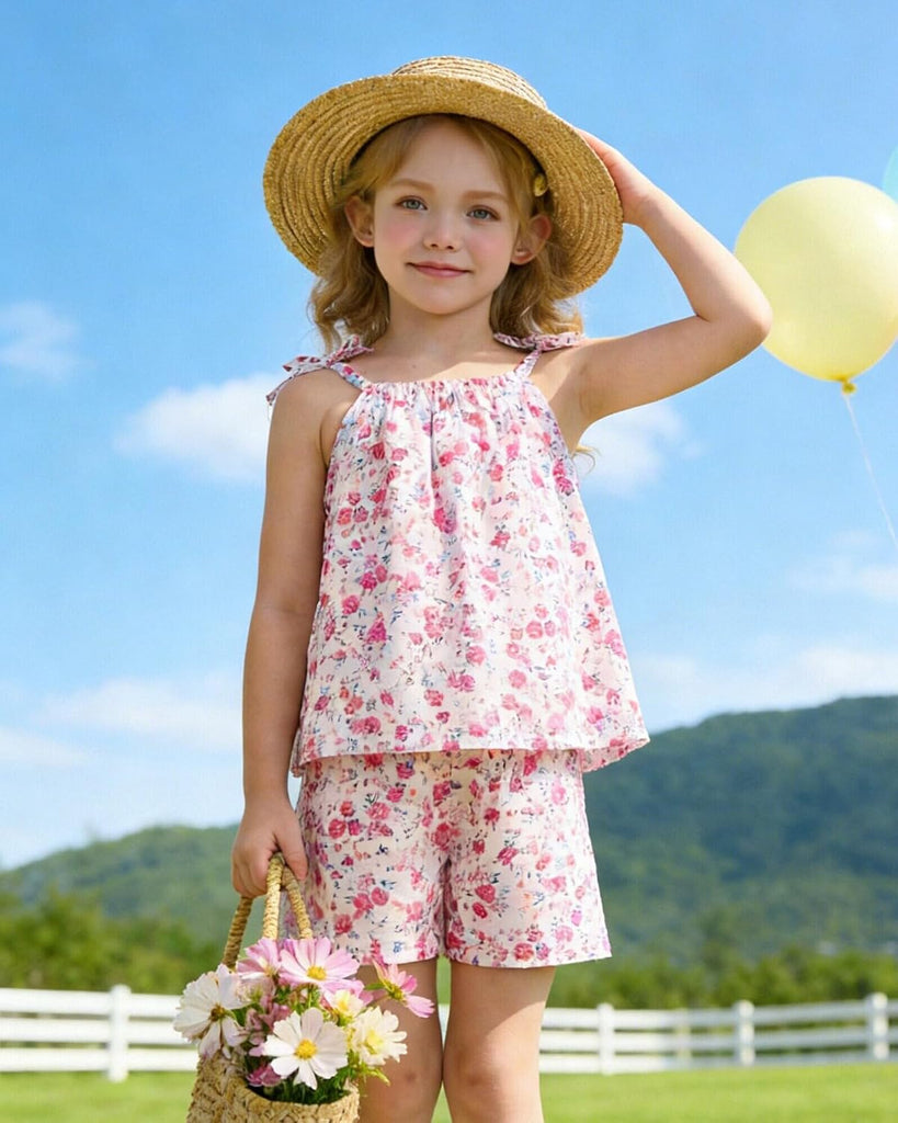 Toddler Baby Girl Clothes Summer Outfits Gift Cami Top Shorts Set