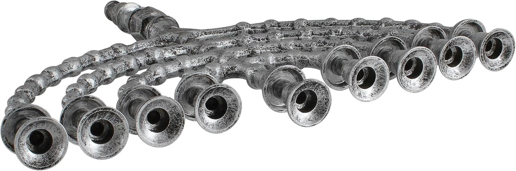 Extra Large Traditional Chanukah use with Thick Shabbat Candles or Oil Cups Antique Looking Hanukkah Minorah