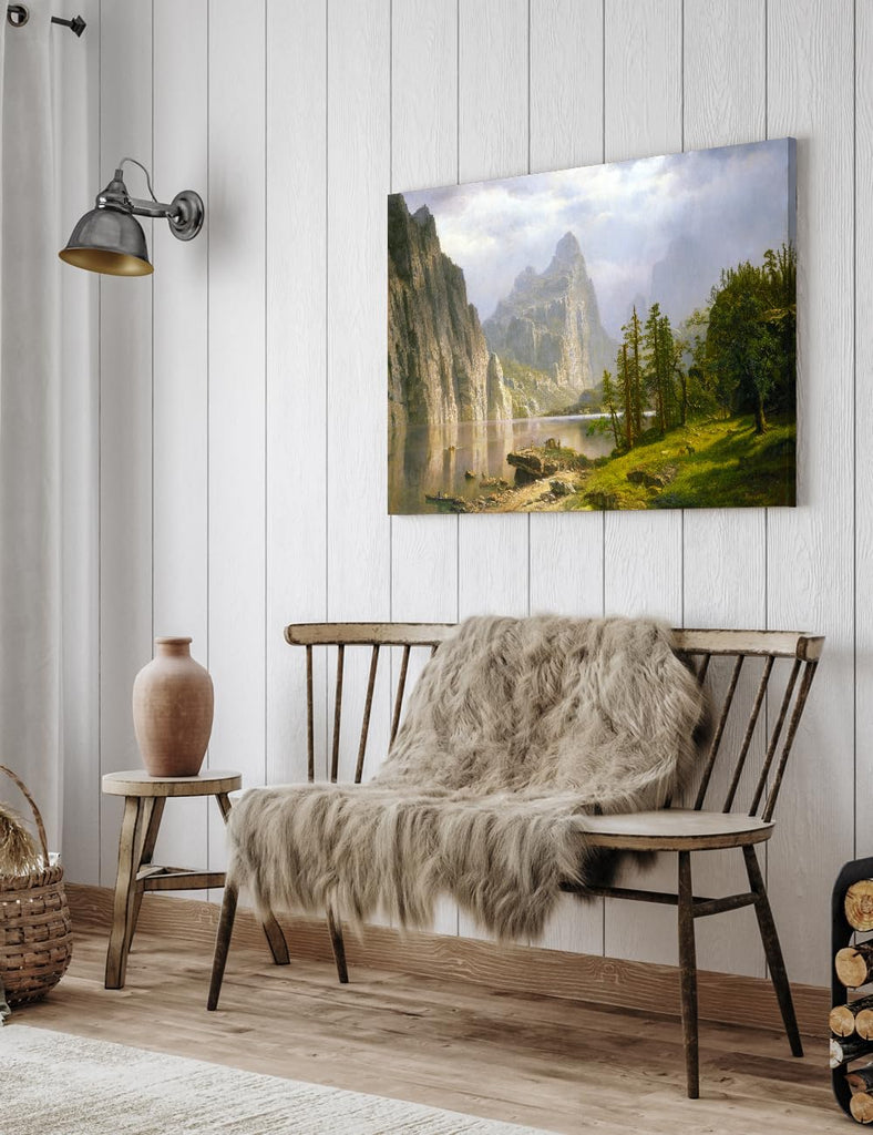 Albert Bierstadt Merced River Yosemite Valley Canvas Art, 36x24