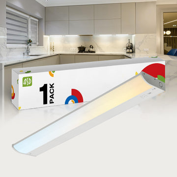 LED Under Cabinet Lighting, 24 inch 12W 822 LM, Dimmable Hardwired Under Cabinet Lights, 3000K Soft/4000K Cool/5000K