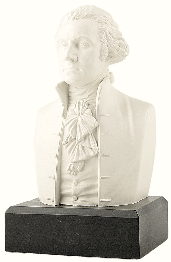President George Washington Bust Statue - Founding Father Sculpture - Patriotic American History Home or Office