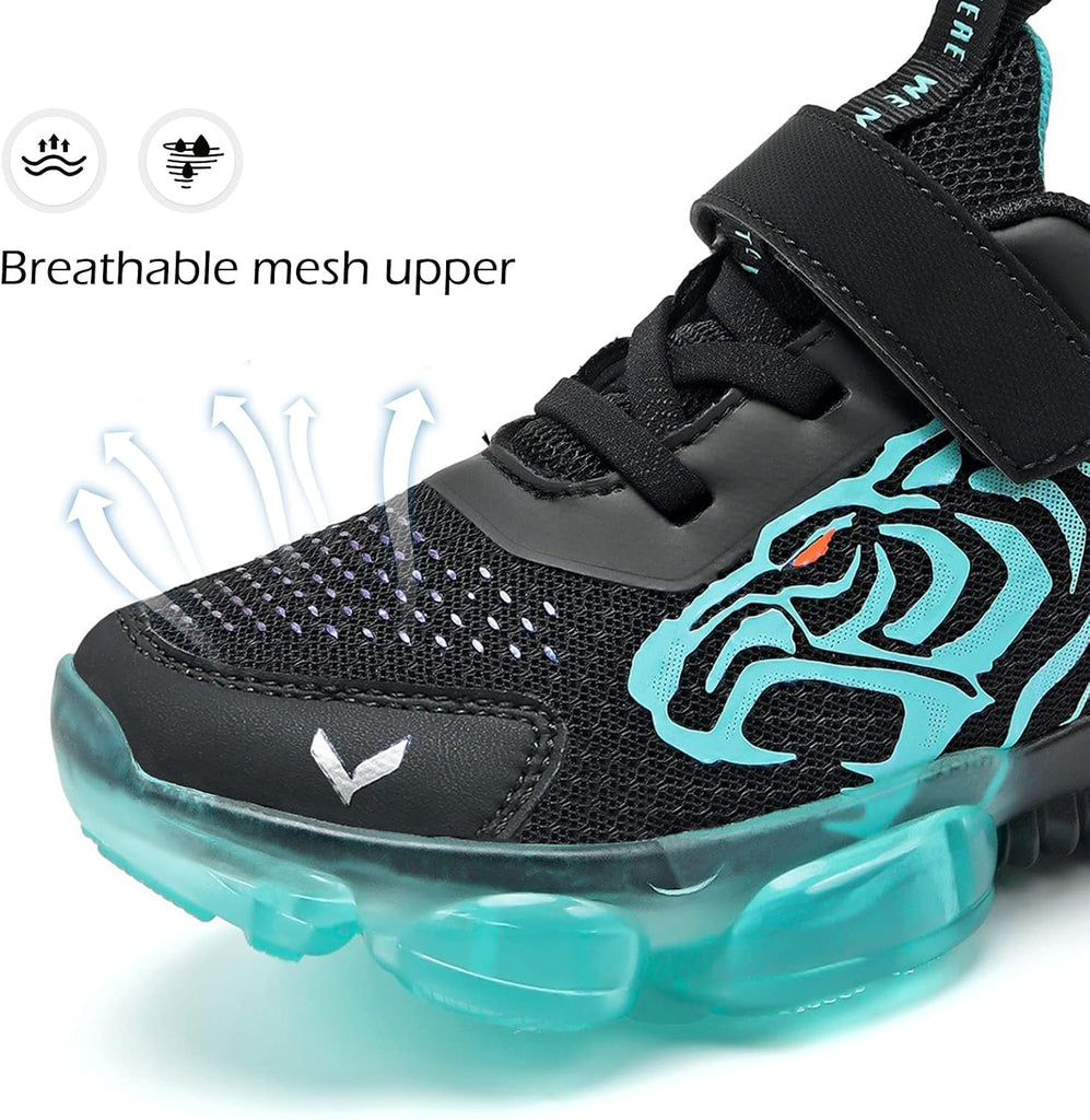 Boys Girls Kids Sneakers Knitted Mesh Running Tennis Athletic Shoes
