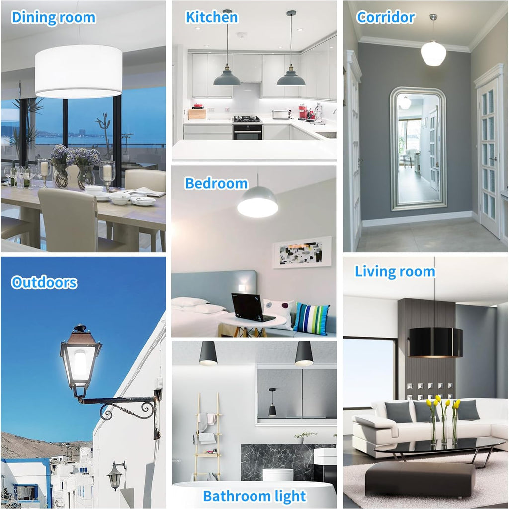 LED Light Bulb 5200LM 350w Equivalent Super Bright 3000K Warm Daylight White 40W LEDs Bulb E26/E27 Medium Base