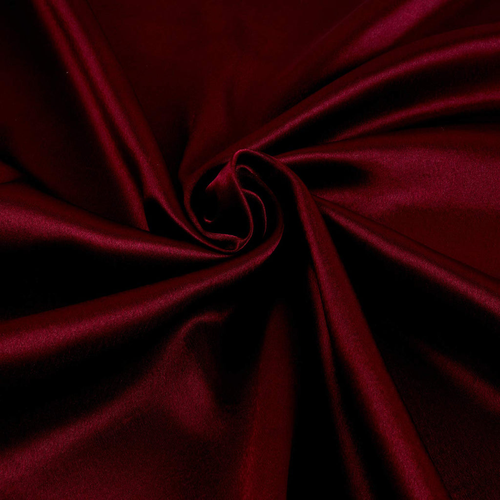 Crepe Back Satin Burgundy, Fabric by the Yard