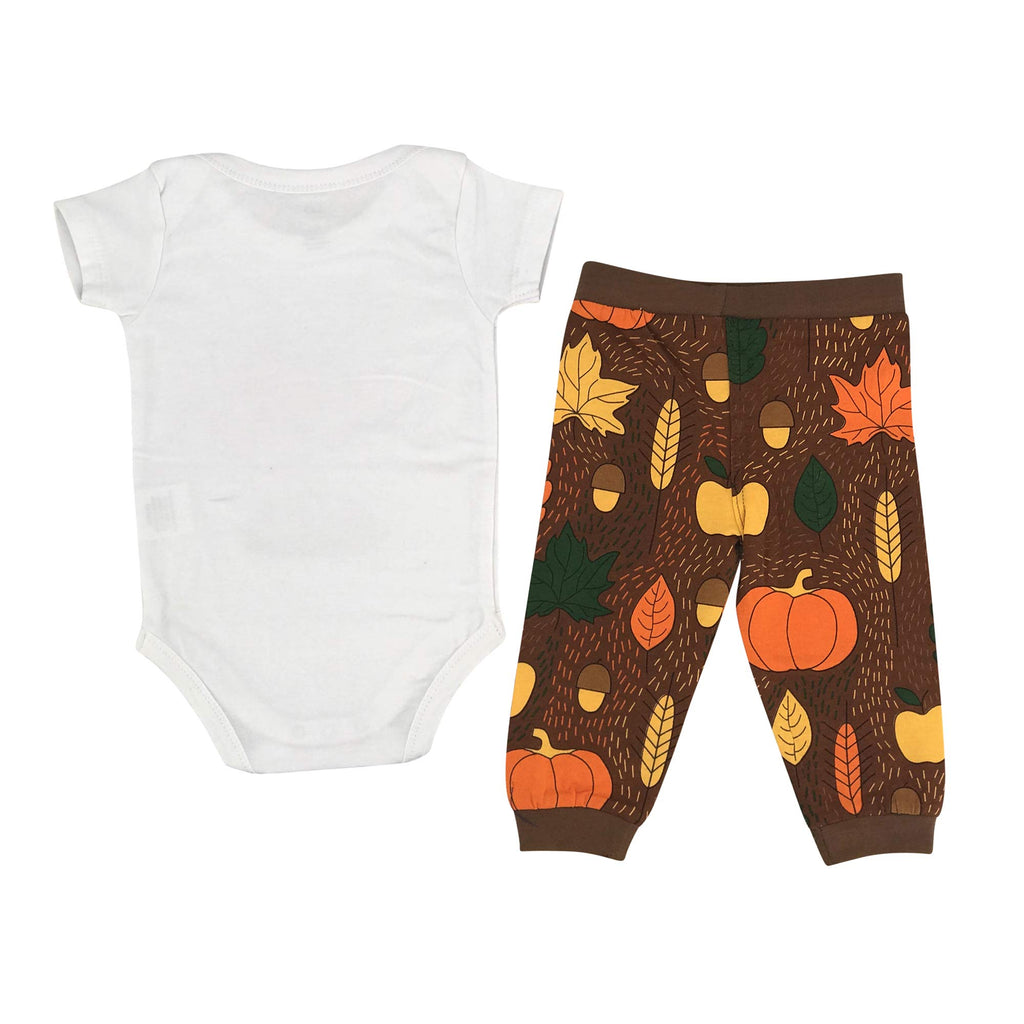 Unisex Fresh Out Of The Oven My 1st Thanksgiving Romper Outfit (NB)