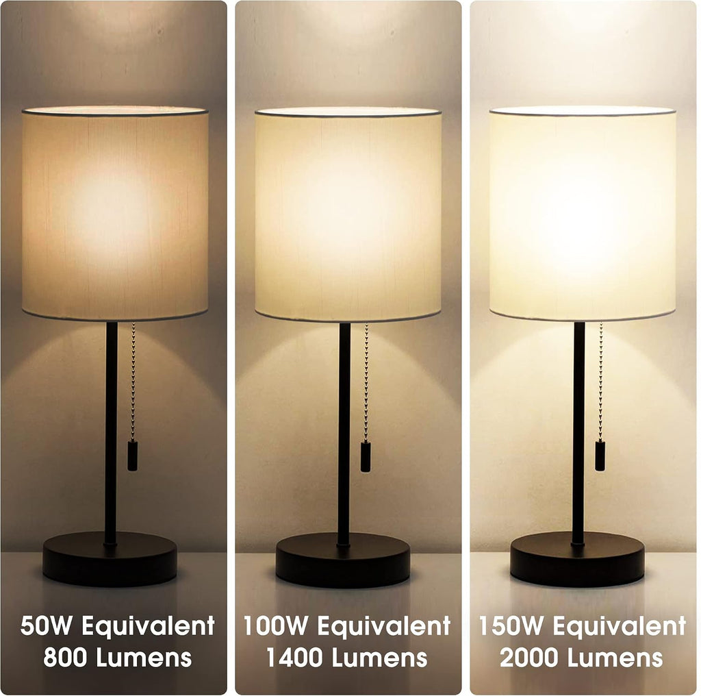 3 Way LED Light Bulbs 50 100 150W Equivalent A21 Soft White 3000K