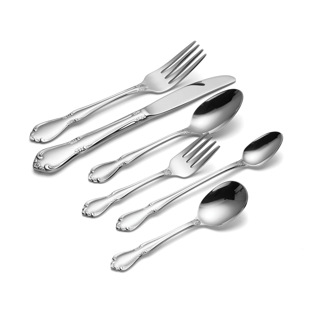Chateau 6-Piece Progress Set, Baby Spoons Fork & Toddler Silverware