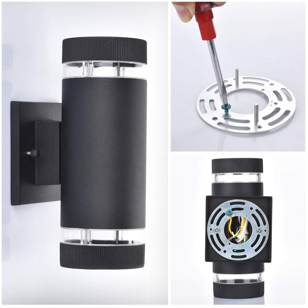 Outdoor Wall Sconce Lights, Dusk to Dawn Outdoor Exterior Lighting - ETL Listed, Modern Outside Patio Light Fixture