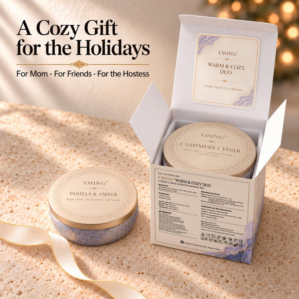 3-Wick Scented Candle Gift Set, 2-Pack, 14 oz Each