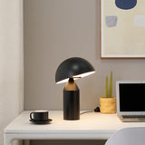 Venus 14" Globe Table Lamp - Modern Mid-Century Lamp with Golden Metal Shade
