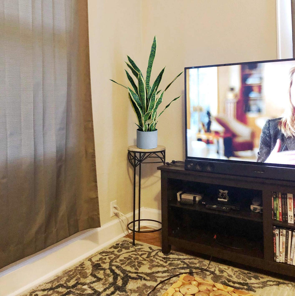 4 PCS Artificial Sansevieria Plants 30 Inch Tall Fake Snake Faux Plant for Indoor and Outdoor Home Garden Office