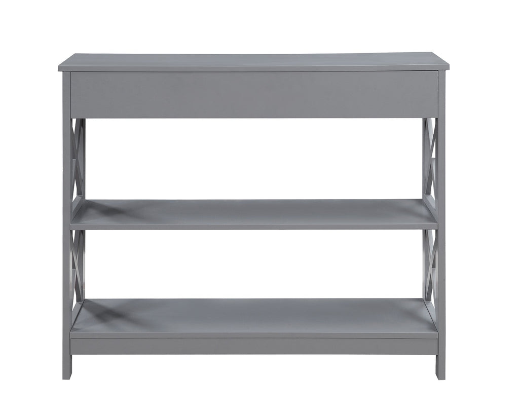 Oxford 1-Drawer Console Table 39.5" - Farmhouse Sofa Display with Storage Shelf For Living, Family, & Dining Room