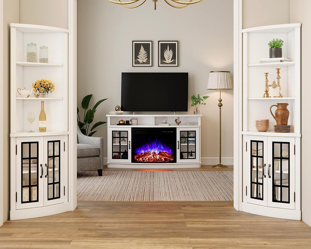 59" Curved with Storage for TVs up to 65''