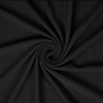 1 Yard Black Nylon Spandex Fabric, 59 Inch Wide