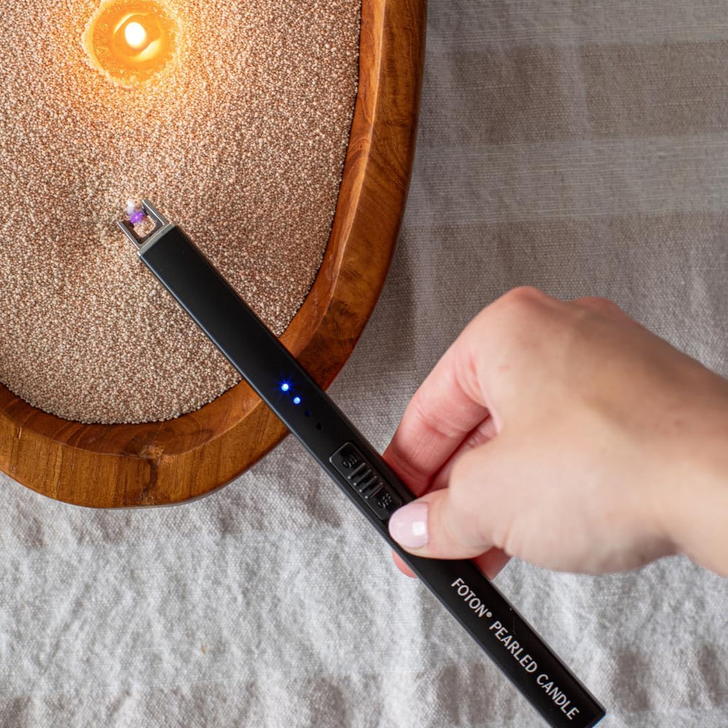 Candles Care Kit with USB-Rechargeable Electric Lighter, Candle Snuffer, Wick Dipper and Candle Wick Trimmer