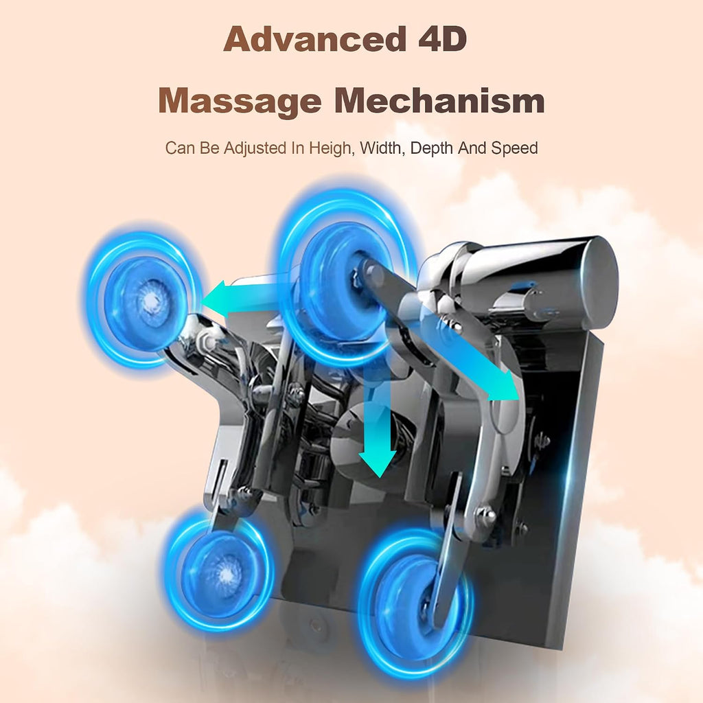 A675 4D Full Body Massage Chair, 172° Flex-SL Track, Calf Kneading | Auto footrest, Yoga stretch, 22 modes, body