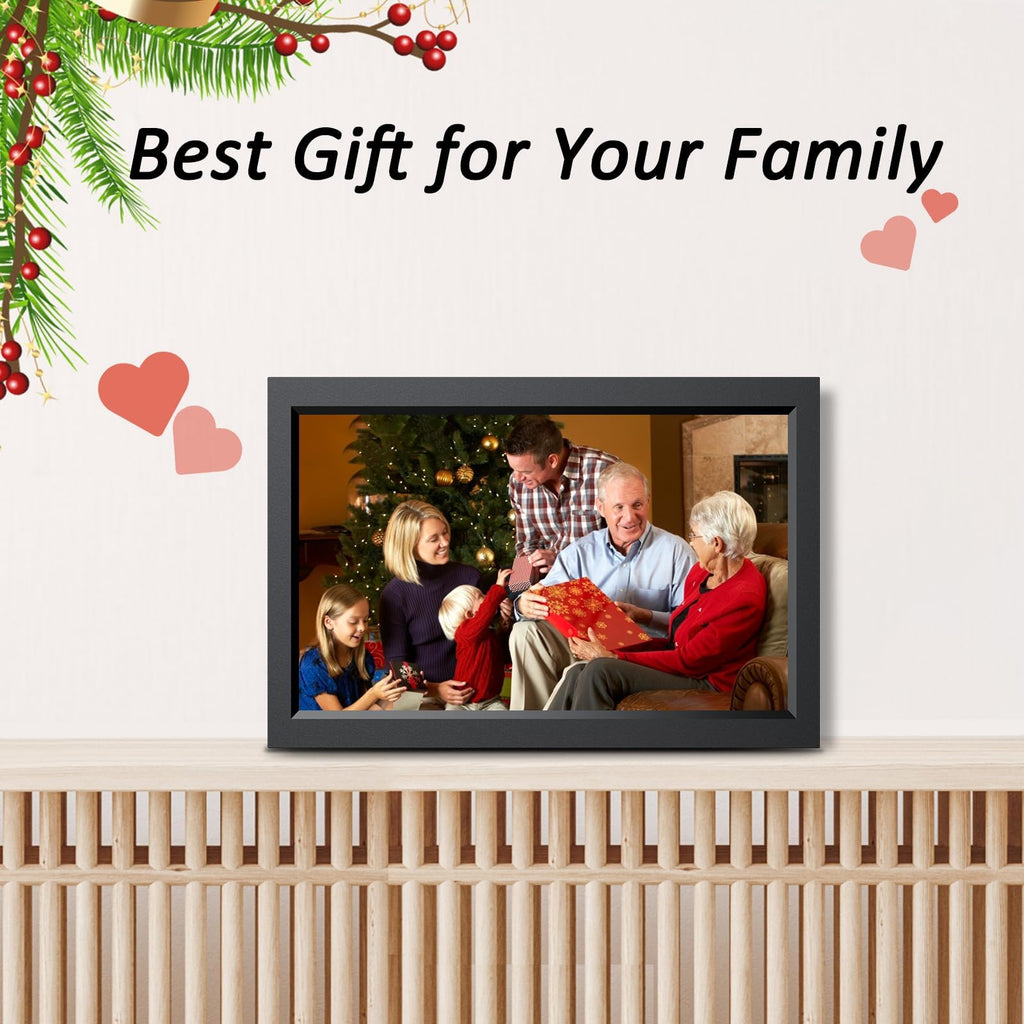 15.6 Inch Large Digital Picture Frame, 32GB WiFi Digital Photo Frame, 1920 * 1080 FHD IPS Touch Screen, Auto-Rotate