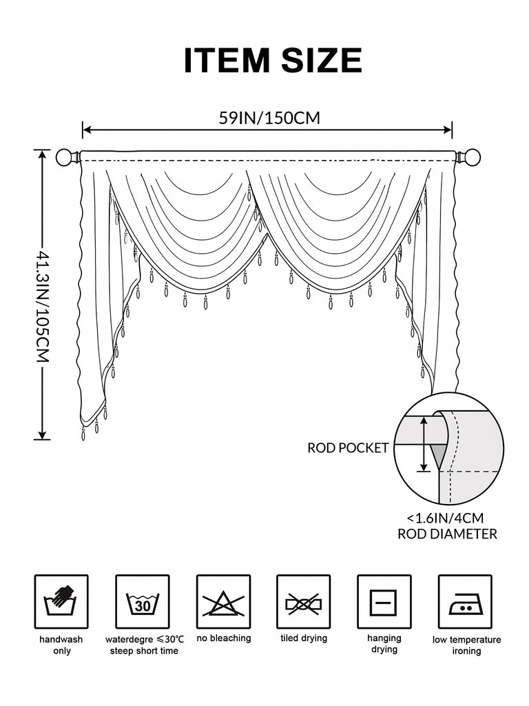 Grey Lace Window Valance Curtains Swag Victorian Gothic Style