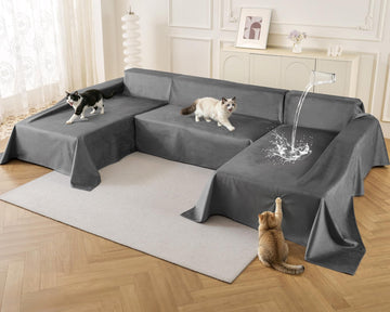 U Shaped Sectional Couch Cover Waterproof Non Slip Protector