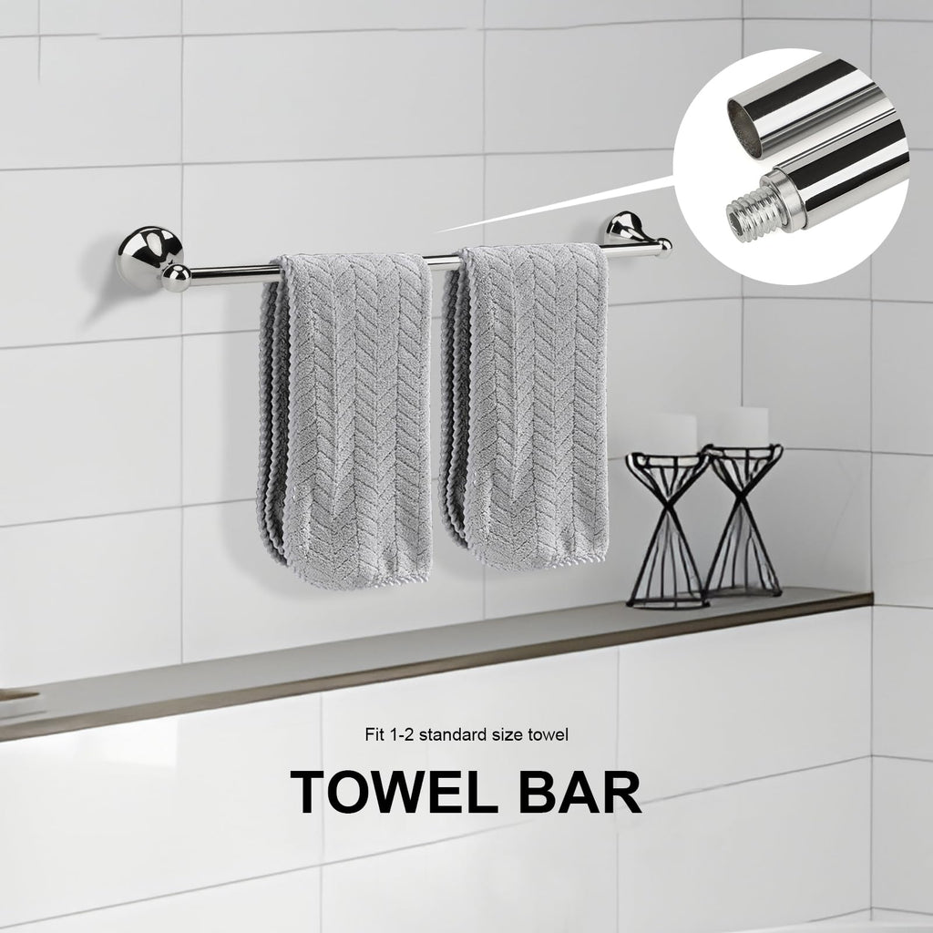 Classic 4 Pcs Chrome Bathroom Hardware Accessories Set