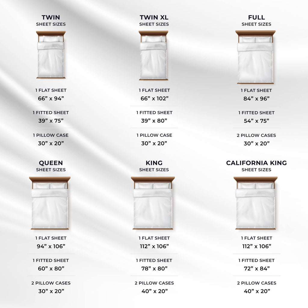 Cal King Cotton Percale Deep Pocket Sheet Set, White