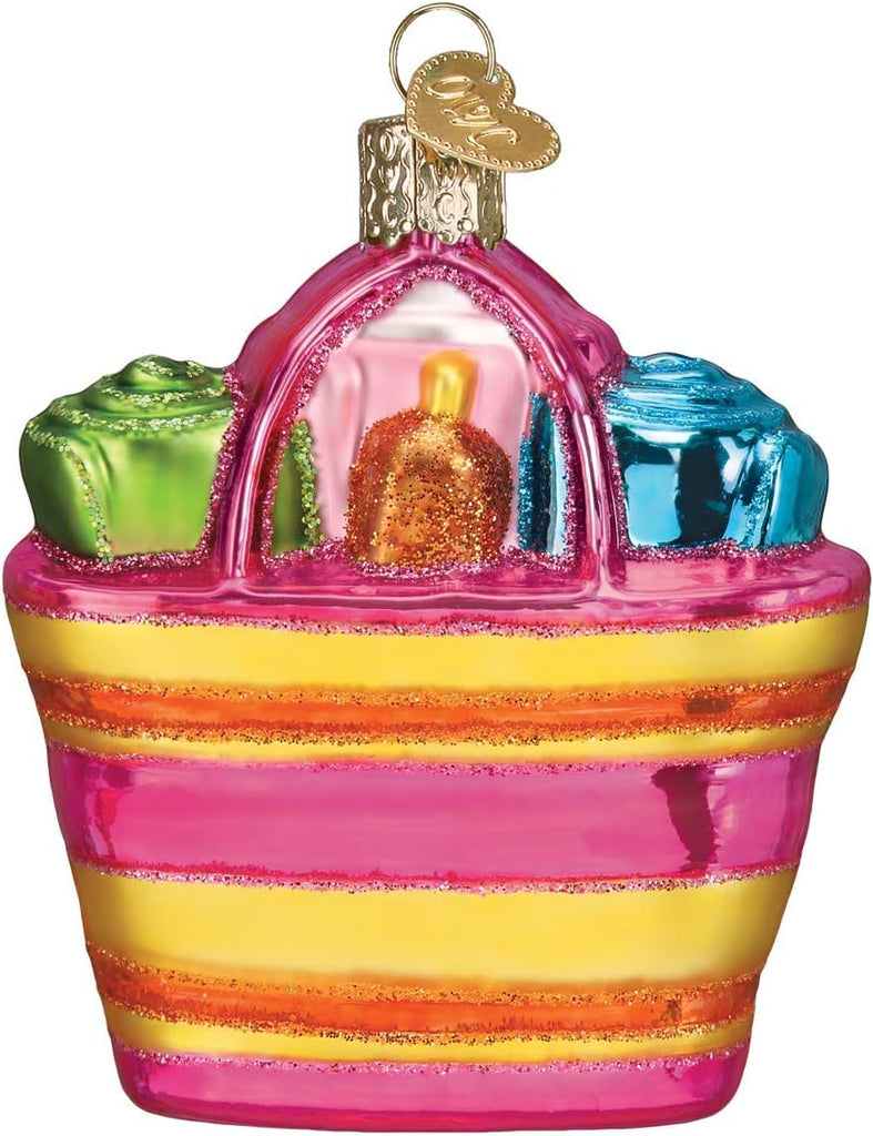 Beach Bag Glass Blown Ornaments