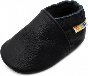 Leather Baby Shoes Soft Sole Baby Moccasins for Boys Girls