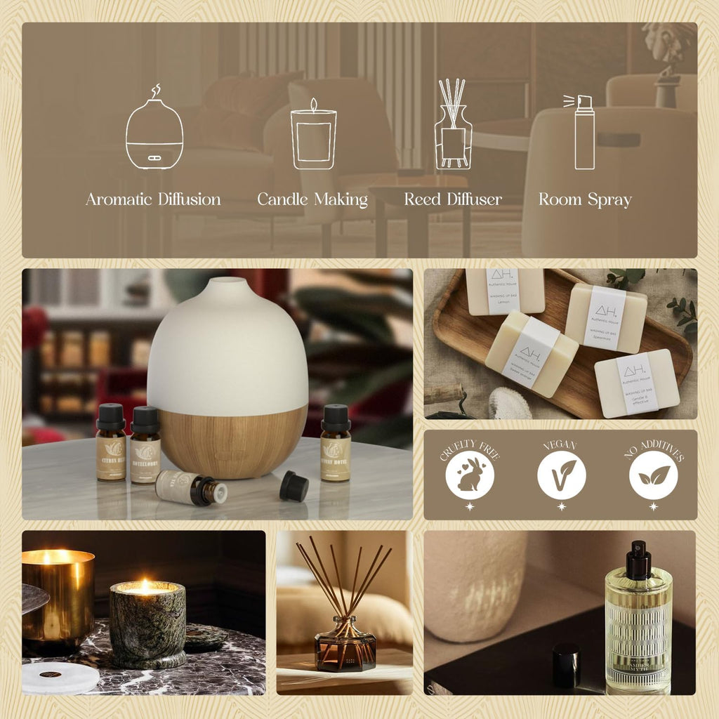 Hotel Diffuser Oil Gift Set, Hotel Essential Oils for Diffuser - Set of 2