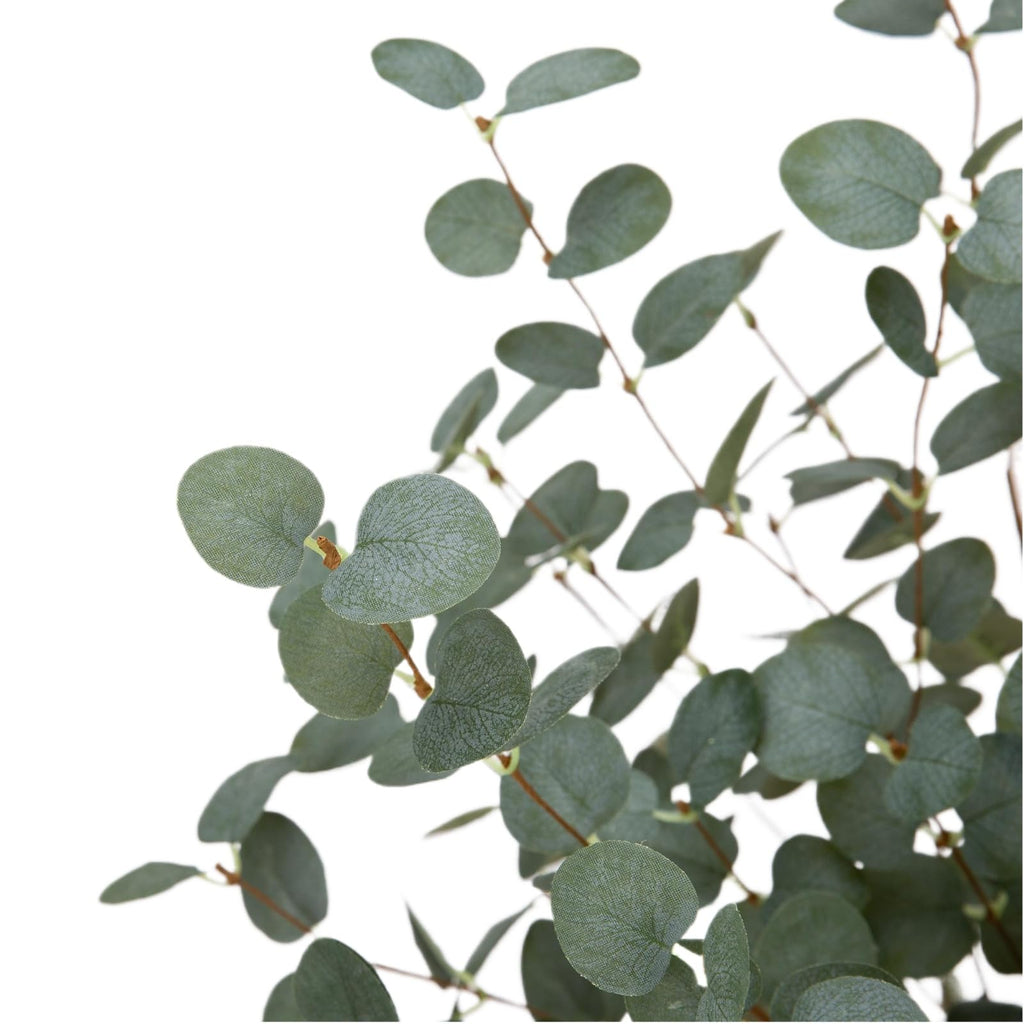 12 Pcs 27" Eucalyptus Stems Greenery Stems Eucalyptus Leaf Spray in Green Silk Plastic Plants Floral Artificial