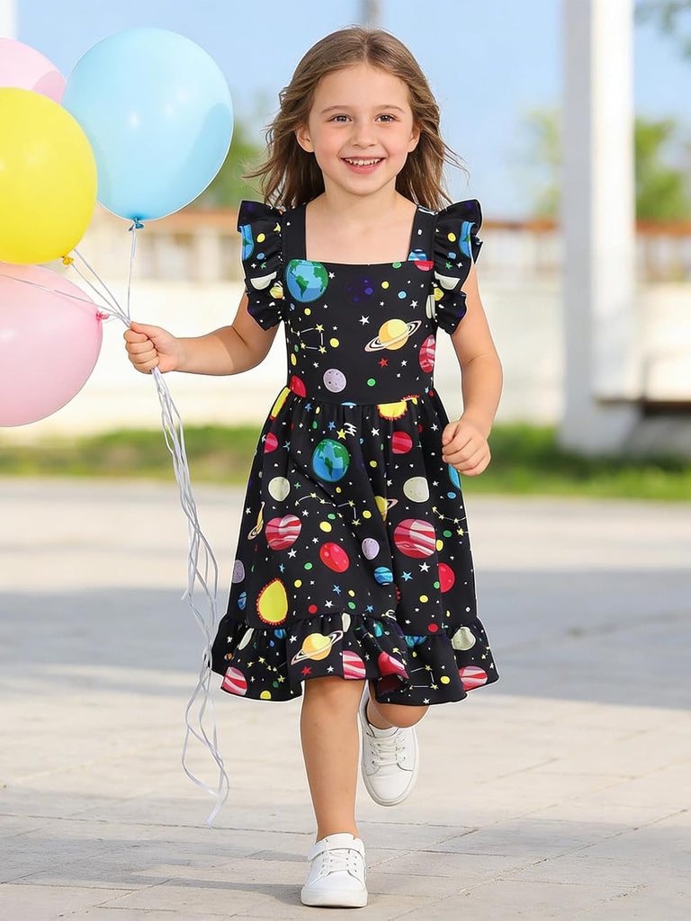 Dresses Summer Floral Tie Back Casual Dress