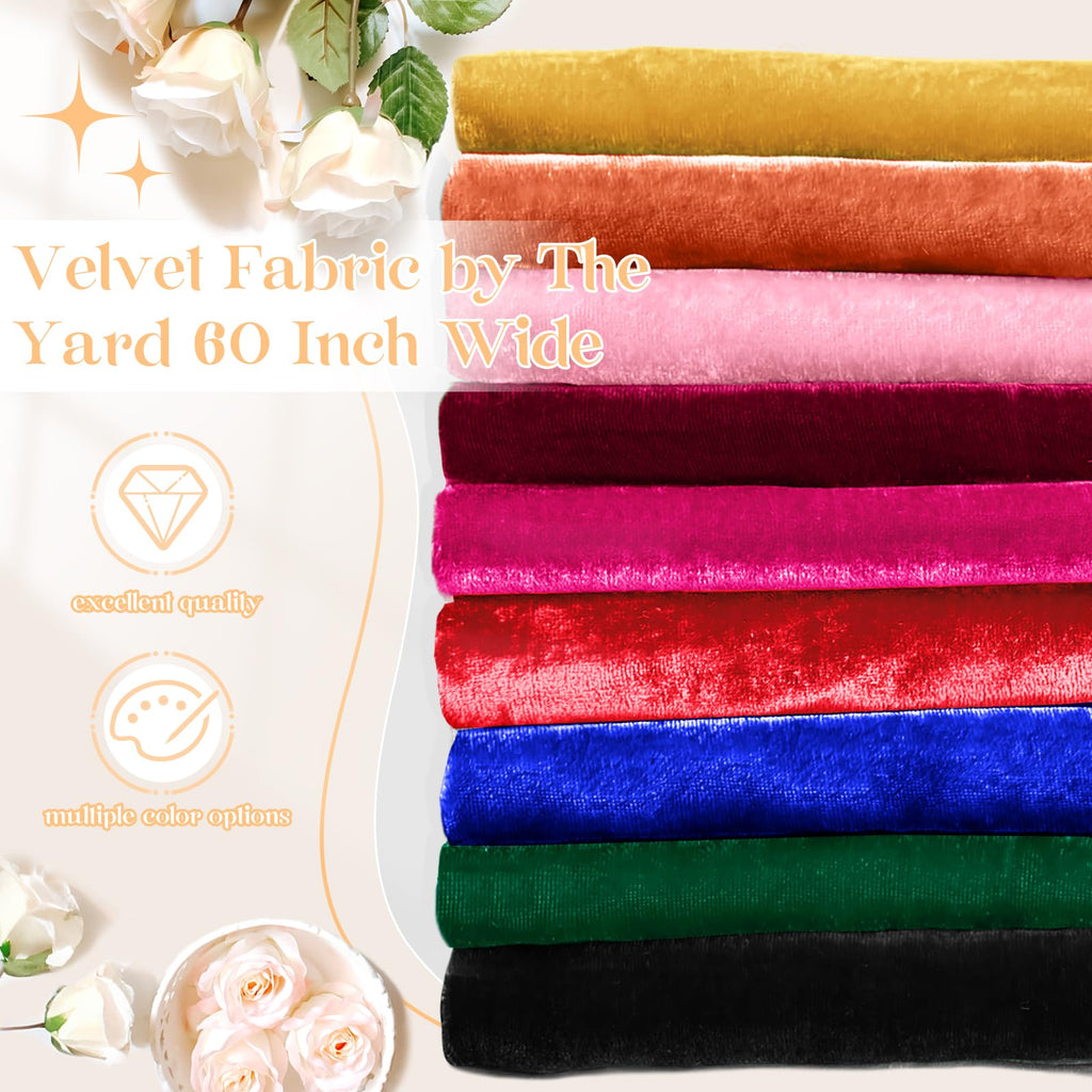 Royal Blue Velvet Fabric by The Yard, 1 Yard x 60 Inch Wide